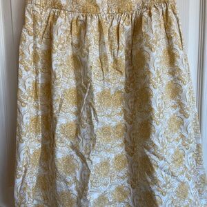 Down East Yellow and White Skirt